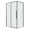Душевой уголок GROSSMAN Galaxy 100.K33.01.100.21.02-200.K33.01.80.21.02 (100х80х195) раздвижная(левая),черный матовый,стекло шиншилла