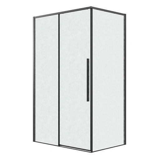 Боковая стенка GROSSMAN Galaxy 200.K33.01.70.21.02 (70x195) черный матовый, стекло шиншилла Боковая стенка GROSSMAN Galaxy 200.K33.01.70.21.02 (70x195) черный матовый, стекло шиншилла