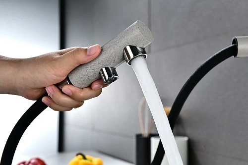 Смеситель для кухни Paulmark SERPENTINE серый Se213222-GR Смеситель для кухни Paulmark SERPENTINE серый Se213222-GR