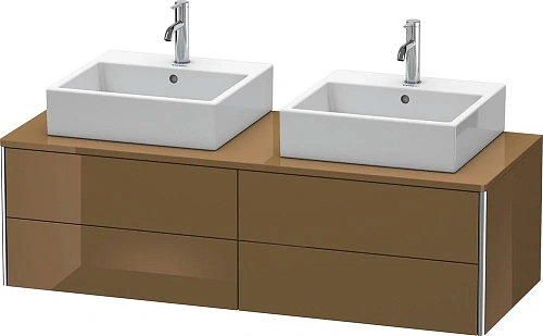 Тумба под раковину Duravit XSquare XS4916B6161 140 см Коричнево-оливковый глянцевый Тумба под раковину Duravit XSquare XS4916B6161 140 см Коричнево-оливковый глянцевый
