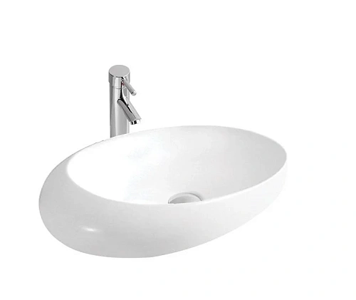 Раковина Sintesi SIN-LVB-APP-406 в ванную комнату накладная белая 490х310х150, без отверстия под смеситель Раковина Sintesi SIN-LVB-APP-406 в ванную комнату накладная белая 490х310х150, без отверстия под смеситель