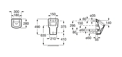 Писсуар Roca Hall 353623000 Писсуар Roca Hall 353623000