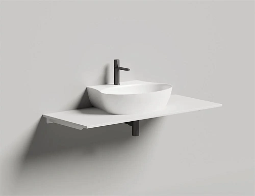 Раковина Salini ALDA WALL 01 покраска по RAL полностью 140311GF 580x450 накладная S-Sense Раковина Salini ALDA WALL 01 покраска по RAL полностью 140311GF 580x450 накладная S-Sense