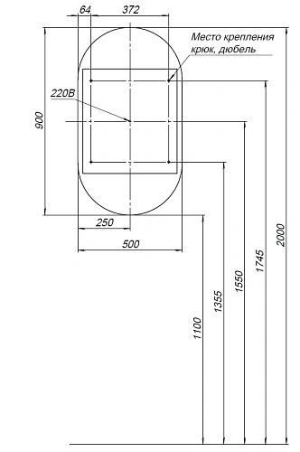 Зеркальный шкаф Aquanet Монте 50 00344787белый, с LED подсветкой Зеркальный шкаф Aquanet Монте 50 00344787белый, с LED подсветкой