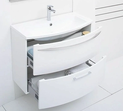 Тумба под раковину De Aqua Лонг 90 белый 00167099 Тумба под раковину De Aqua Лонг 90 белый 00167099