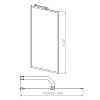 Шторка на ванну Vincea VSB-41700CLB, 700x1400, черный, стекло прозрачное Шторка на ванну Vincea VSB-41700CLB, 700x1400, черный, стекло прозрачное
