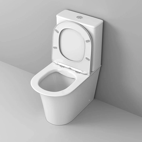 Унитаз напольный GROSSMAN GR-4469S Galaxy 610x365x830 безободковый с тонкой крышкой Унитаз напольный GROSSMAN GR-4469S Galaxy 610x365x830 безободковый с тонкой крышкой