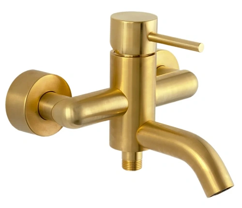 Смеситель для ванны Remer X Style X05BG, золото брашированное Смеситель для ванны Remer X Style X05BG, золото брашированное
