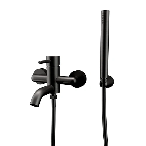 Смеситель для ванны Remer X Style X02CFP, черный брашированный хром Смеситель для ванны Remer X Style X02CFP, черный брашированный хром