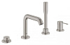 Картинка анонса товара «смеситель на борт ванны grohe essence new для ванны на 4 отверстия, суперсталь (19578dc1)»