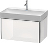 Картинка анонса товара «тумба под раковину duravit xsquare xs406202222 подвесная 78 см белая глянцевый»