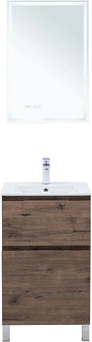 Тумба под раковину Aquanet Алвита New 50 00344126 напольная, дуб веллингтон табак Тумба под раковину Aquanet Алвита New 50 00344126 напольная, дуб веллингтон табак