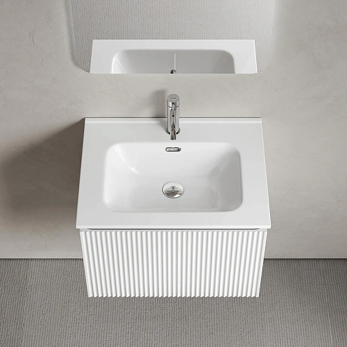 Тумба под раковину SANCOS Snob SNR1.060W R 1.0 590х445х406 Bianco подвесная Тумба под раковину SANCOS Snob SNR1.060W R 1.0 590х445х406 Bianco подвесная