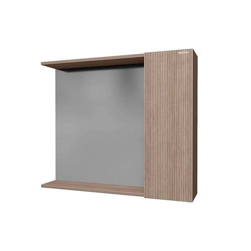 Зеркальный шкаф GROSSMAN ЮНИТ-80 см, универсальный кадена вуд 80x70 208011 Зеркальный шкаф GROSSMAN ЮНИТ-80 см, универсальный кадена вуд 80x70 208011