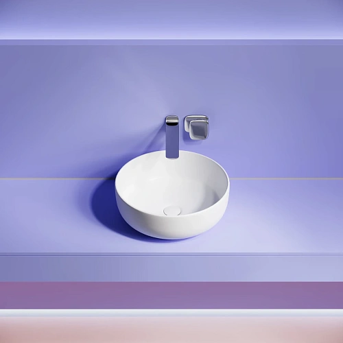 Раковина Ceramica Nova Taycan CN12003MW накладная, круглая 375 мм, белая матовая Раковина Ceramica Nova Taycan CN12003MW накладная, круглая 375 мм, белая матовая