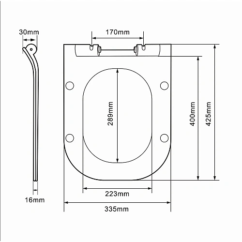 Крышка-сиденье Orange C02-003w с микролифтом Крышка-сиденье Orange C02-003w с микролифтом