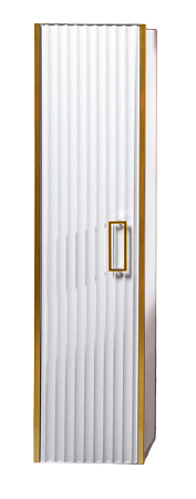 Шкаф-пенал Boheme MONACO белый глянец + золото без ножек 868-WG Шкаф-пенал Boheme MONACO белый глянец + золото без ножек 868-WG