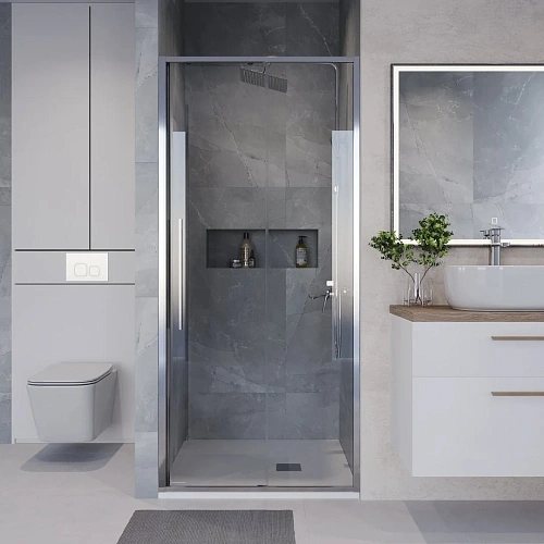 Душевая дверь Niagara Nova NG-64-9A (90x195) хром, стекло прозрачное Душевая дверь Niagara Nova NG-64-9A (90x195) хром, стекло прозрачное