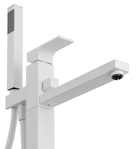 Смеситель для ванны Remer Absolute AU08BO, белый матовый Смеситель для ванны Remer Absolute AU08BO, белый матовый