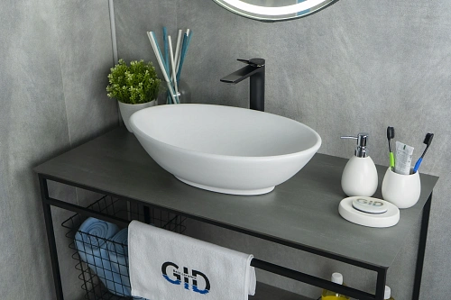 Раковина Gid Wm9021 51193 накладная белый матовый 52x32x14 Раковина Gid Wm9021 51193 накладная белый матовый 52x32x14