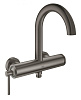 Картинка анонса товара «смеситель для ванны grohe atrio new, настенный монтаж, темный графит (32652al3)»