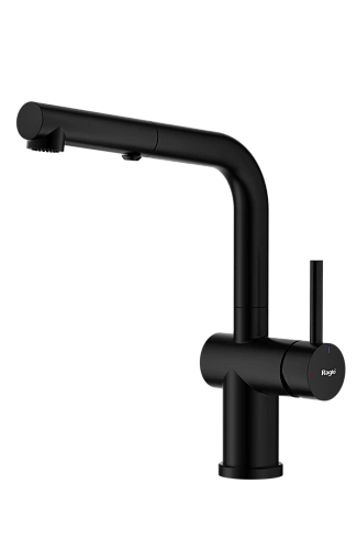 Смеситель для кухни Raglo R86.49.06 с выдвижным изливом, черный Смеситель для кухни Raglo R86.49.06 с выдвижным изливом, черный
