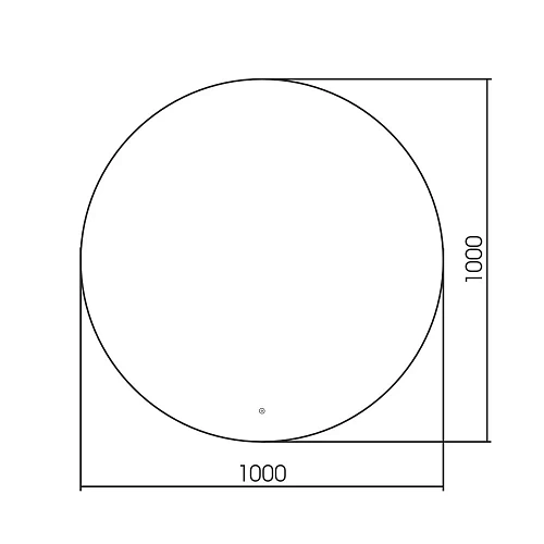 Зеркало ABBER Mond AG6203SL-1.0 с подсветкой, сенсор, диммер Зеркало ABBER Mond AG6203SL-1.0 с подсветкой, сенсор, диммер