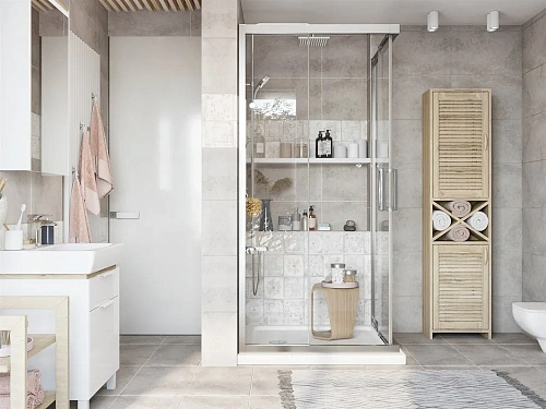 Душевой уголок STWORKI Дублин 95x95 см профиль хром матовый 409167 Душевой уголок STWORKI Дублин 95x95 см профиль хром матовый 409167