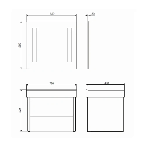 Тумба раковина Comforty Дублин-75 00004137103 белый глянец раковина Comforty 8057 Тумба раковина Comforty Дублин-75 00004137103 белый глянец раковина Comforty 8057