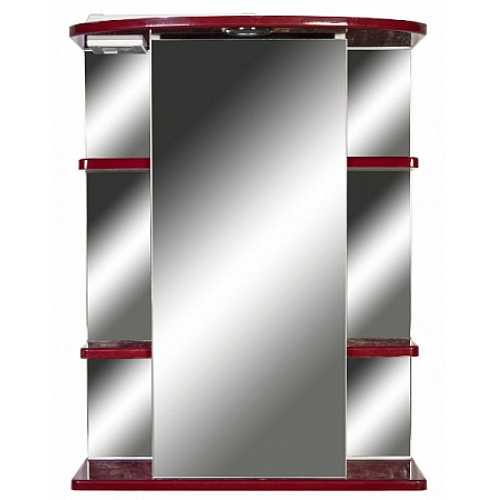 Зеркальный шкаф Orange Кларис 55 с подсветкой Бордовый Kl-55ZSC Зеркальный шкаф Orange Кларис 55 с подсветкой Бордовый Kl-55ZSC