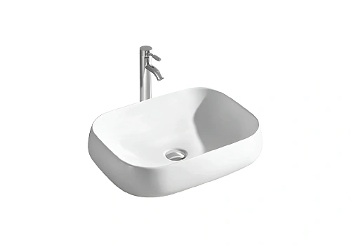 Раковина Aquatek AQ5526-MW 560x420x140, матовый белый, накладная Раковина Aquatek AQ5526-MW 560x420x140, матовый белый, накладная