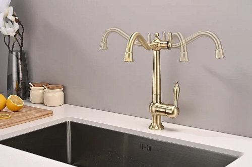 Смеситель для кухни Paulmark Retro бронза Re213226-BR Смеситель для кухни Paulmark Retro бронза Re213226-BR