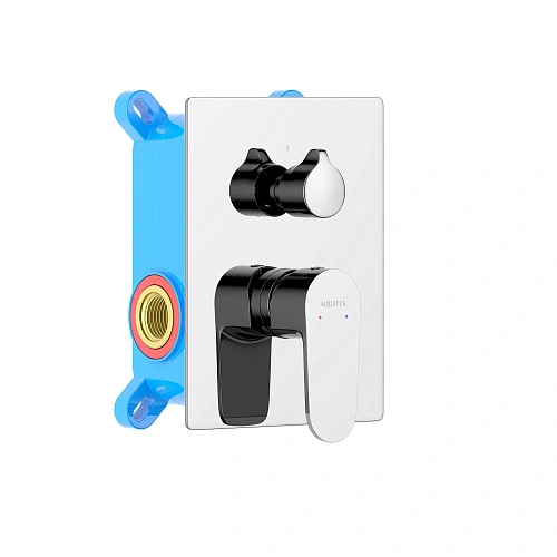 Смеситель для ванны Aquatek ОБЕРОН AQ1246CR Хром, встраиваемый Смеситель для ванны Aquatek ОБЕРОН AQ1246CR Хром, встраиваемый