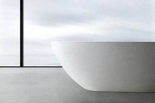 Ванна отдельностоящая ABBER AM9911 170x75 универсальная, белая матовая, искусственный камень Ванна отдельностоящая ABBER AM9911 170x75 универсальная, белая матовая, искусственный камень