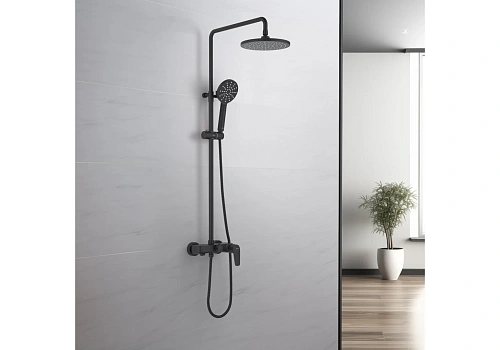 Душевая система Aquatek БЕТТА AQ2140MB Черный матовый Душевая система Aquatek БЕТТА AQ2140MB Черный матовый