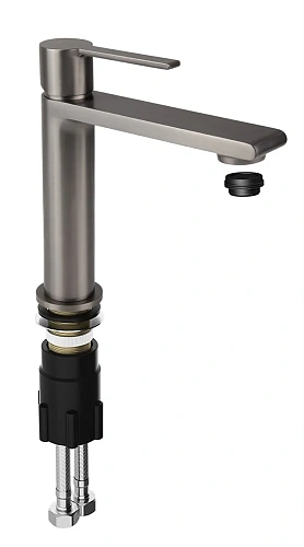 Смеситель для раковины Kaiser Serio 05311-15 воронёная сталь Смеситель для раковины Kaiser Serio 05311-15 воронёная сталь