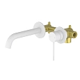 Смеситель для раковины Timo Saona 2372/16SM встраиваемый белый матовый Смеситель для раковины Timo Saona 2372/16SM встраиваемый белый матовый