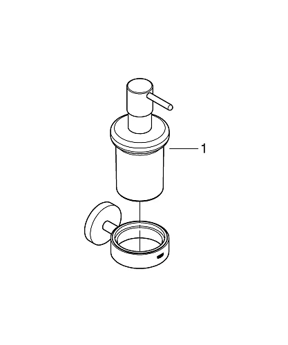Дозатор жидкого мыла GROHE Essentials, никель матовый (40448EN1) Дозатор жидкого мыла GROHE Essentials, никель матовый (40448EN1)