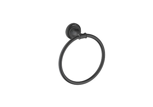 Полотенцедержатель Aquatek КЛАССИК AQ4512MB черный матовый Полотенцедержатель Aquatek КЛАССИК AQ4512MB черный матовый