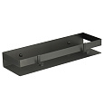 Детальная картинка товара «полка lemark shelf line 400 мм с крючками, графит 9776054»