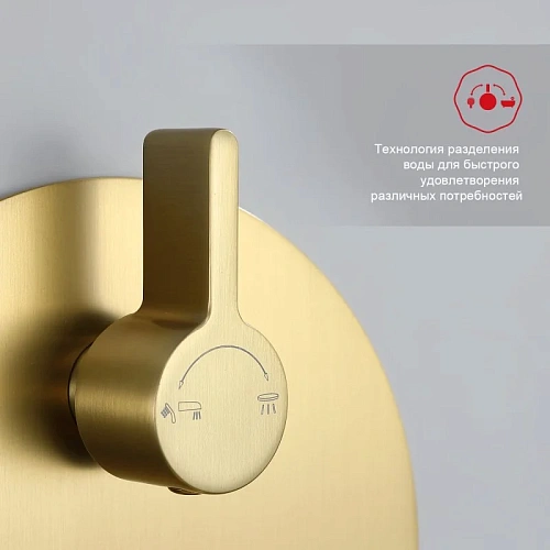 Душевая система Raglo R20.27.03 встраиваемая, сатин золотой Душевая система Raglo R20.27.03 встраиваемая, сатин золотой