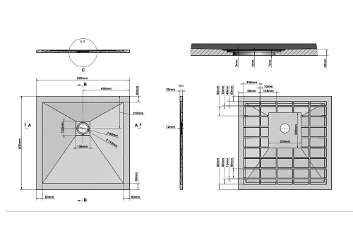 Душевой поддон GROSSMAN Strong графит (90x90x2,5) GR-S29090Q Душевой поддон GROSSMAN Strong графит (90x90x2,5) GR-S29090Q