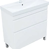 Тумба под раковину Aquanet Слим 80 00346044 напольная, белый сатин Тумба под раковину Aquanet Слим 80 00346044 напольная, белый сатин