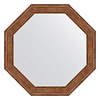 Картинка анонса товара «зеркало в багетной раме evoform octagon, by 3661, 49 x 49 см, сухой тростник»