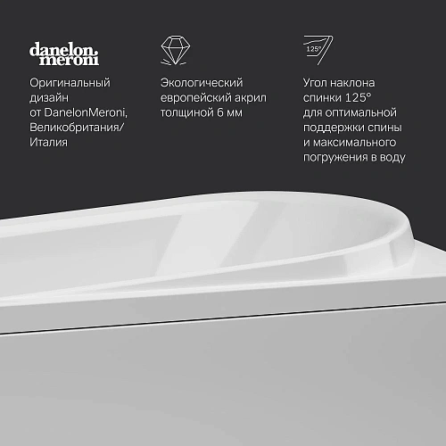 Акриловая ванна AM.PM Like W80A-170-070W-A A0 170х70 см, шт Акриловая ванна AM.PM Like W80A-170-070W-A A0 170х70 см, шт