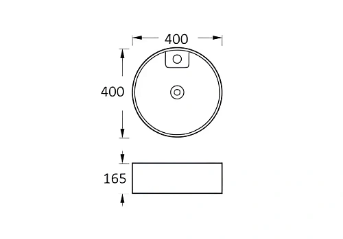 Раковина Aquatek AQ5118-MW 400x400x165, матовый белый, накладная Раковина Aquatek AQ5118-MW 400x400x165, матовый белый, накладная