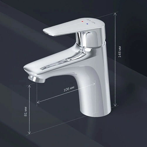 Смеситель для раковины AM.PM Joy F85E02100 хром Смеситель для раковины AM.PM Joy F85E02100 хром