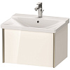Картинка анонса товара «тумба под раковину duravit xviu xv40150b122 подвесная 61 см белая/шампань»