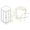 Душевой уголок RGW PA-038B 900x900 мм 350803899-14 черный Easy Clean Душевой уголок RGW PA-038B 900x900 мм 350803899-14 черный Easy Clean
