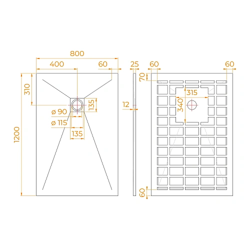 Душевой поддон RGW STONE TRAY-G 800x1200 прямоугольный 14152812-02-11 Душевой поддон RGW STONE TRAY-G 800x1200 прямоугольный 14152812-02-11